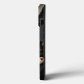 Schwarz-Weiß-Blume Case-Mate iPhone Hülle (Rückseite / Links)