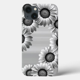 Schwarz-Weiß-Blume Case-Mate iPhone Hülle
