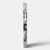 Schwarz-Weiß-Blume Case-Mate iPhone Hülle (Rückseite / Links)