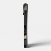 Schwarz-Weiß-Blume Case-Mate iPhone Hülle (Rückseite / Links)