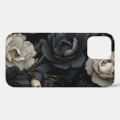 Schwarz-Weiß-Blume Case-Mate iPhone Hülle (Rückseite (Horizontal))