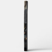 Schwarz-Weiß-Blume Case-Mate iPhone Hülle (Rückseite / Links)