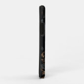 Schwarz-Weiß-Blume Case-Mate iPhone Hülle (Hinten/Rechts)