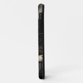 Schwarz-Weiß-Blume Case-Mate iPhone Hülle (Hinten/Links)