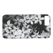 Schwarz-Weiß-Blume Case-Mate iPhone Hülle (Rückseite (Horizontal))