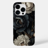 Schwarz-Weiß-Blume Case-Mate iPhone Hülle (Rückseite)