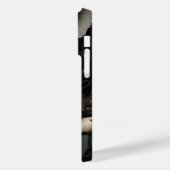 Schwarz-Weiß-Blume Case-Mate iPhone Hülle (Rückseite / Links)