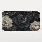 Schwarz-Weiß-Blume Case-Mate iPhone Hülle (Rückseite (Horizontal))
