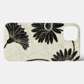 Schwarz-Weiß-Blume Case-Mate iPhone Hülle (Rückseite (Horizontal))