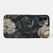 Schwarz-Weiß-Blume Case-Mate iPhone Hülle (Rückseite (Horizontal))
