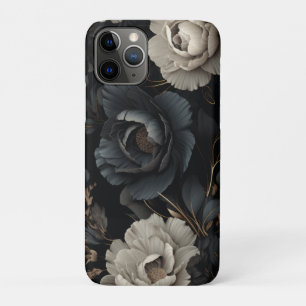 Schwarz-Weiß-Blume Case-Mate iPhone Hülle