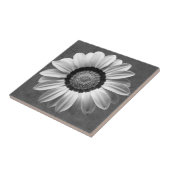Schwarz-Weiß-Blume Fliese (Seite)