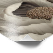 Schwarz-Weiß-Blume Fotodruck (Ecke)