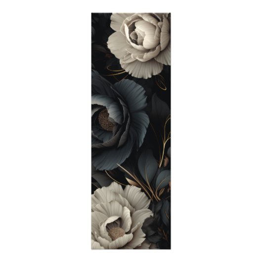 Schwarz-Weiß-Blume Fotodruck (Vorne)