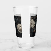Schwarz-Weiß-Blume Glas (Links)