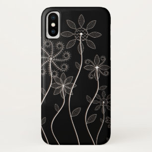 Schwarz-Weiß-Blume - Handy-Case Case-Mate iPhone Hülle
