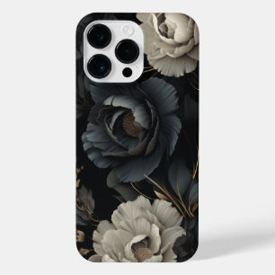 Schwarz-Weiß-Blume iPhone 14 Pro Max Hülle