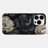 Schwarz-Weiß-Blume iPhone Hülle (Rückseite (Horizontal))