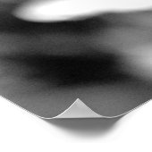 Schwarz-Weiß-Blume Moderne Künstlerische Fotografi Poster (Ecke)