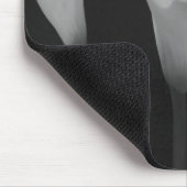 Schwarz-Weiß-Blume Mousepad (Ecke)