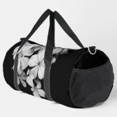 Schwarz-Weiß-Blume nah Duffle Bag (Rechte Ecke)