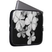 Schwarz-Weiß-Blume nah Laptopschutzhülle (Vorne Rechts)