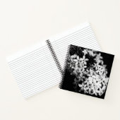 Schwarz-Weiß-Blume Notizblock (Innenseite)