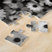 Schwarz-Weiß-Blume Puzzle (Seite)