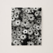 Schwarz-Weiß-Blume Puzzle (Vertikal)