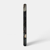 Schwarz-Weiß-Blume Samsung Galaxy Hülle (Linke Seite)