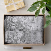 Schwarz-Weiß-Blume Seidenpapier (Geschenk)