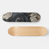Schwarz-Weiß-Blume Skateboard (Horizontal)