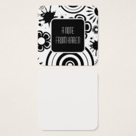 Schwarz-Weiß-Blume, Splashes und Ringe