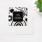 Schwarz-Weiß-Blume, Splashes und Ringe (Schreibtisch)