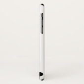 Schwarz-Weiß-Blume und Blumenbezeichnungen Case-Mate iPhone Hülle (Hinten/Links)