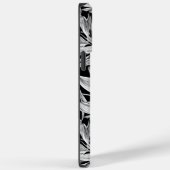 Schwarz-Weiß-Blumendesign für Handy-Case Case-Mate iPhone Hülle (Rückseite / Rechts)