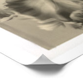 Schwarz-Weiß-Blumendruck Poster (Ecke)