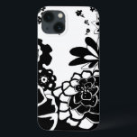 Schwarz-Weiß-Blumengarten Grafisches Muster Case-Mate iPhone Hülle<br><div class="desc">Ein grafisches Muster,  das eine schwarz-weiße Blumengartenszene zeigt,  die von Chariklia Zarris kreiert wurde. Selbst mit nur zwei Farben ist das Bild fast überwältigend in seiner Schönheit. Gönnen Sie sich eine wunderbare Blumenausstellung,  indem Sie diesen Print heute kaufen!</div>