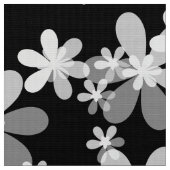 Schwarz-weiß blumenreich stoff (Nahaufnahme)