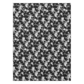 Schwarz-weiß blumenreich tischdecke (Vorderseite)