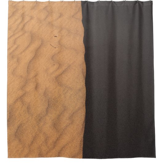 Schwarz-Weiß-Blumentextilien Duschvorhang (Vorderseite)