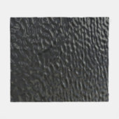 Schwarz-Weiß-Blumentextilien Fleecedecke (Vorderseite (Horizontal))