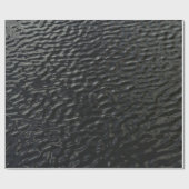 Schwarz-Weiß-Blumentextilien Geschenkpapier (Flach)