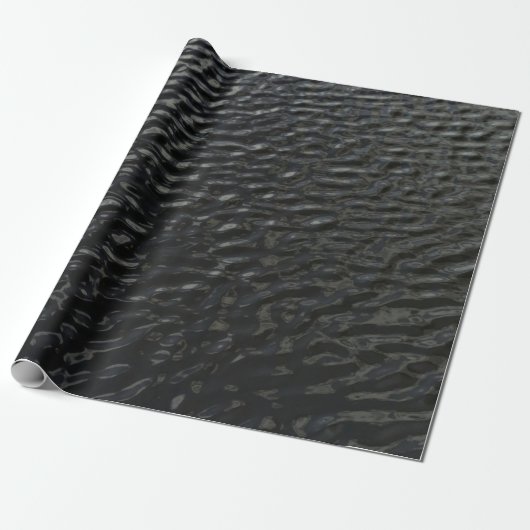 Schwarz-Weiß-Blumentextilien Geschenkpapier (Ungerollt)