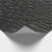 Schwarz-Weiß-Blumentextilien Geschenkpapier (Ecke)