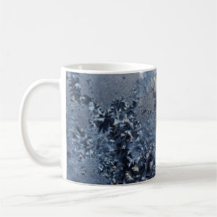 Schwarz-Weiß-Blumentextilien Kaffeetasse