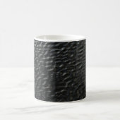 Schwarz-Weiß-Blumentextilien Kaffeetasse (Mittel)