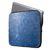 Schwarz-Weiß-Blumentextilien Laptopschutzhülle (Vorderseite Links)