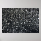 Schwarz-Weiß-Blumentextilien Poster (Vorne)