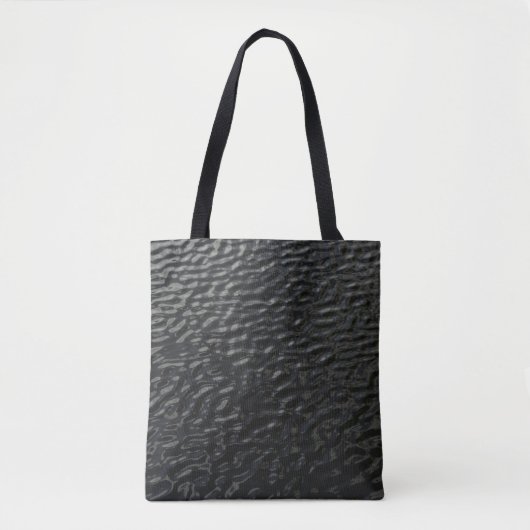 Schwarz-Weiß-Blumentextilien Tasche (Vorderseite)
